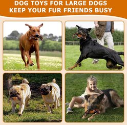Kseroo Indestructible Duck Bacon Flavor Tough Chew Bone Dog Toy, Brown slide 2 of 7