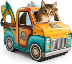 HappyCat Vintage Surf Truck Scratcher Box Cat Toy