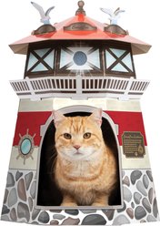 HappyCat Lighthouse Scratcher Box Cat Toy