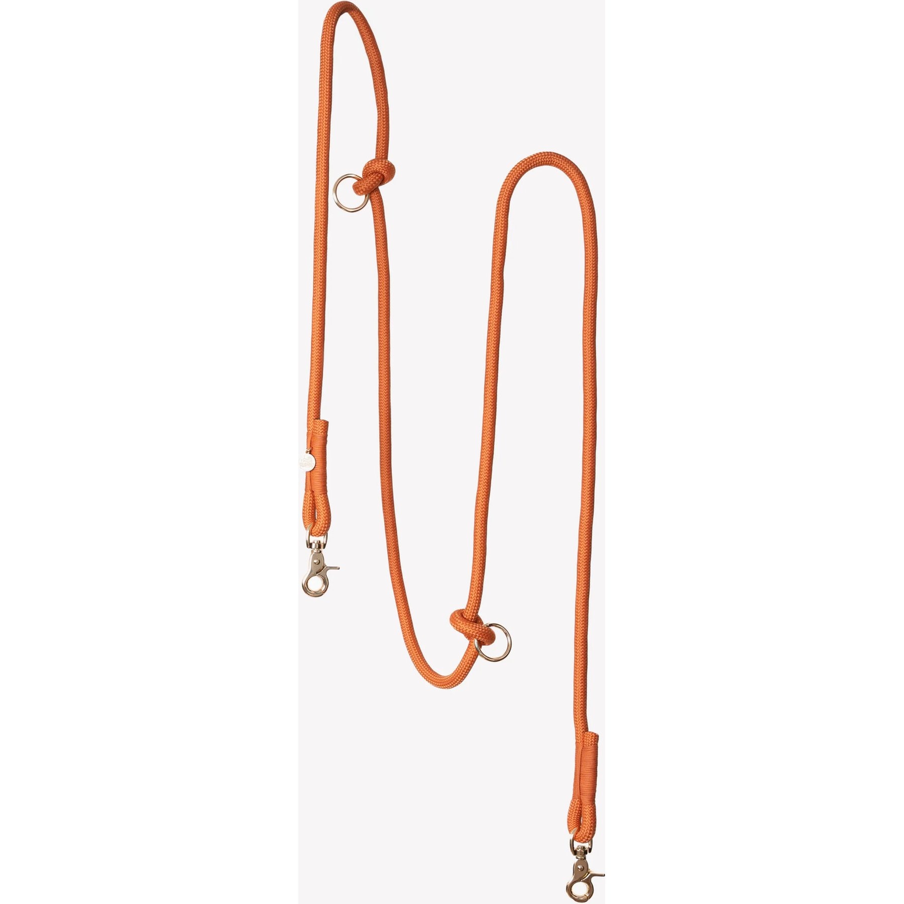 Furlou Hands Free Braided Dog Leash, Terracotta, 8-ft long, 0.5-in wide