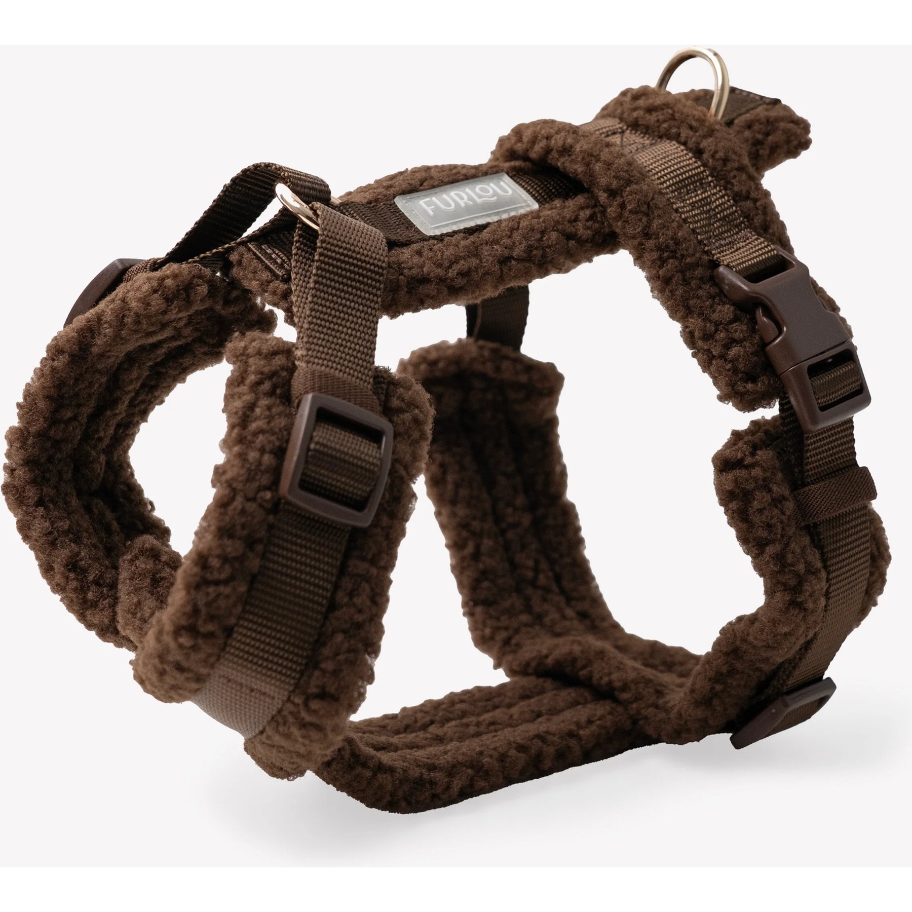 Furlou Sherpa Dog Harness, Brown, Large: 24 to 37-in chest