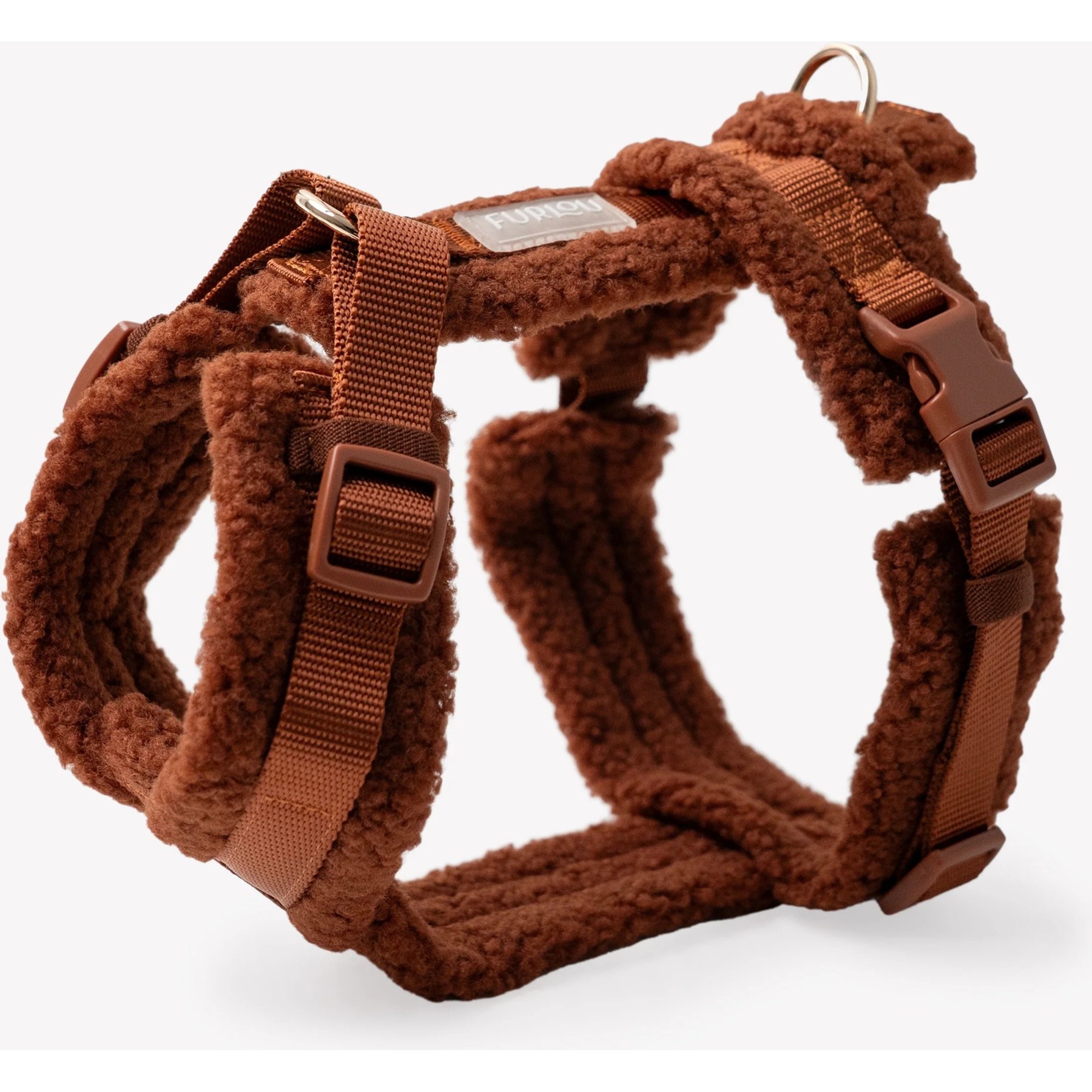 Furlou Sherpa Dog Harness, Clay, X-Small: 12.5 to 15.5-in chest