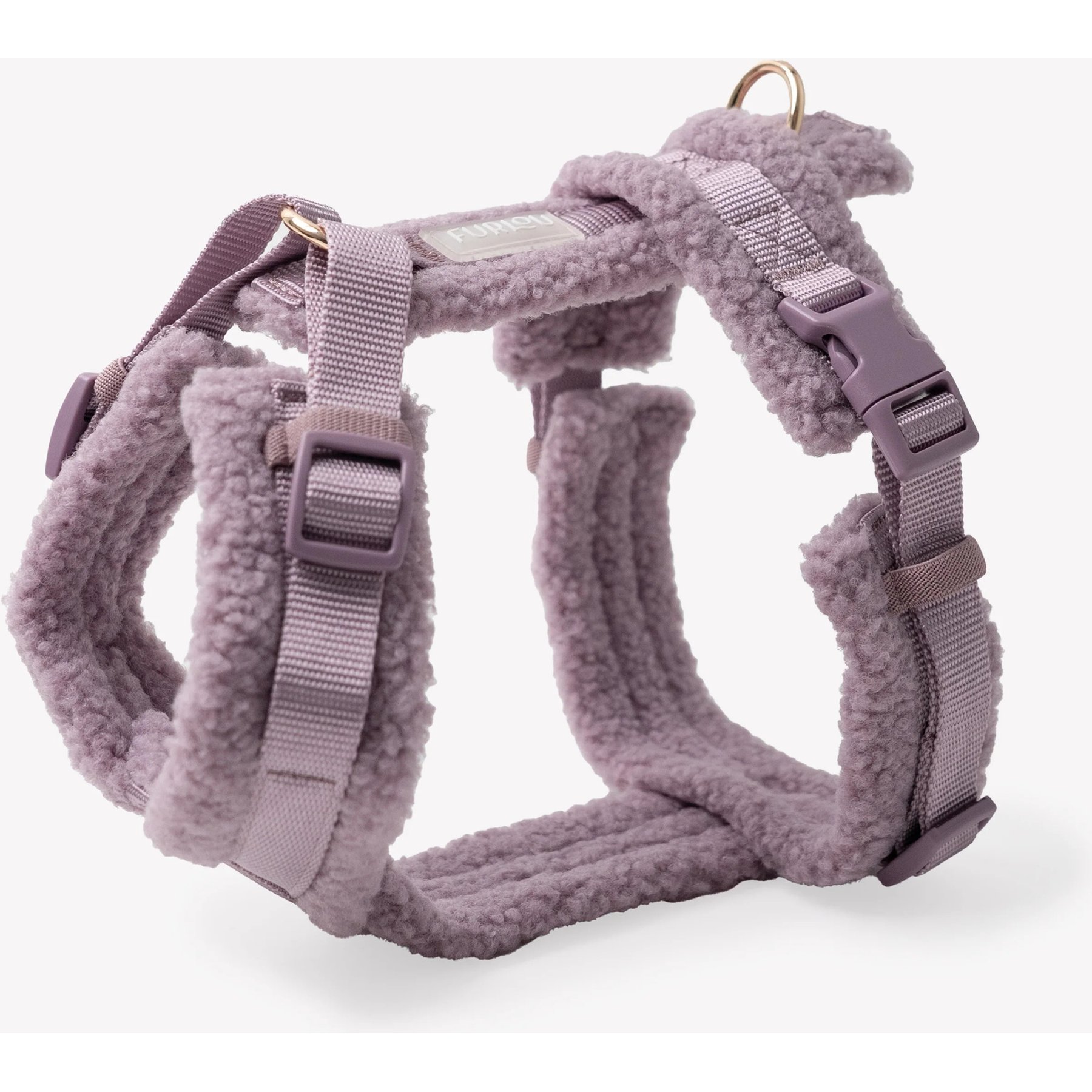 Furlou Sherpa Dog Harness, Lilac, Small: 15 to 21.5-in chest