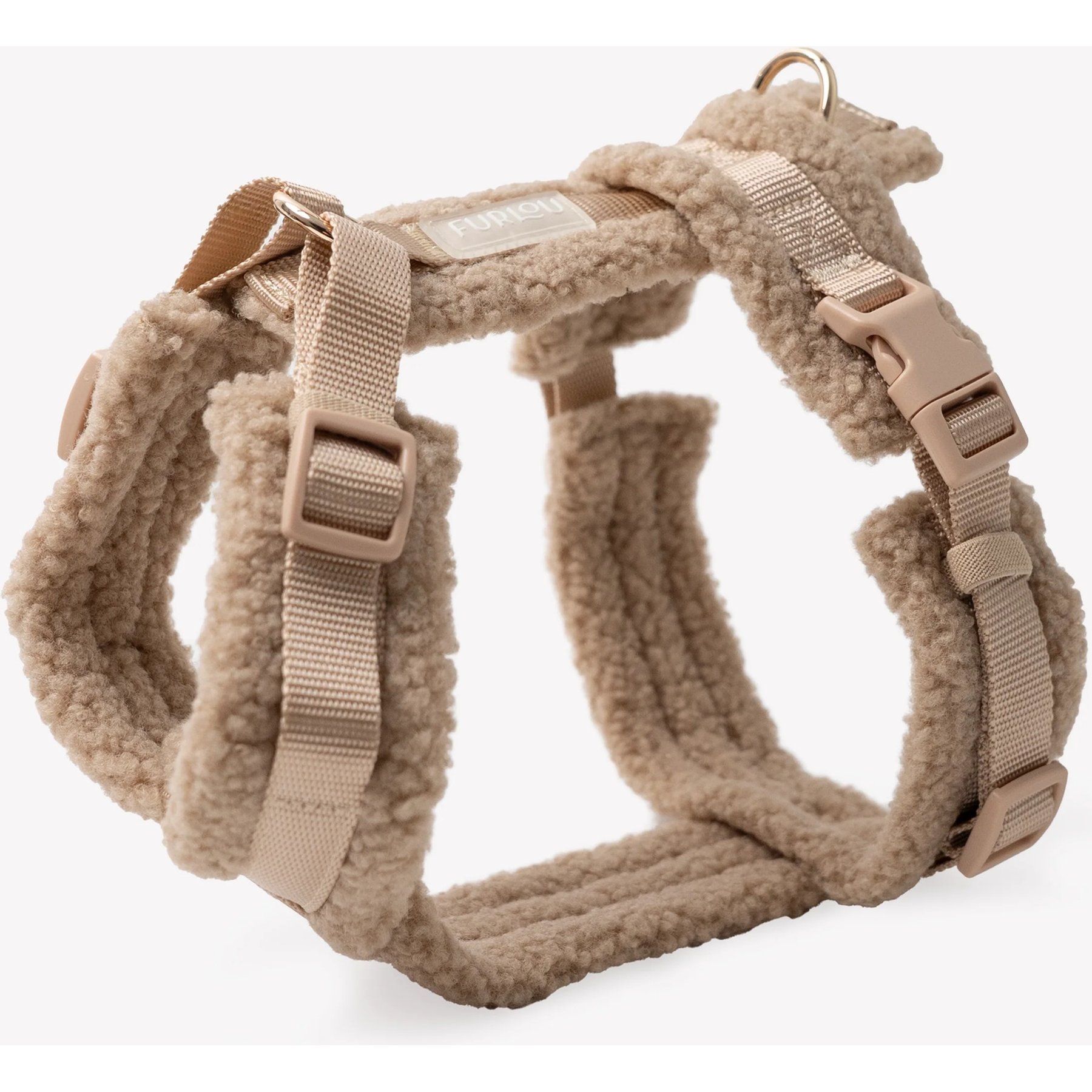 Furlou Sherpa Dog Harness, Sand, X-Small: 12.5 to 15.5-in chest
