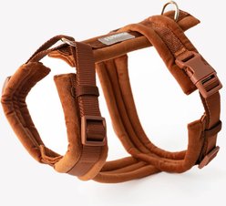 Furlou Velvet Dog Harness, Clay, Medium: 18.5 to 27.5-in chest