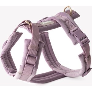 Furlou Velvet Dog Harness, Lilac, Large: 24 to 37-in chest
