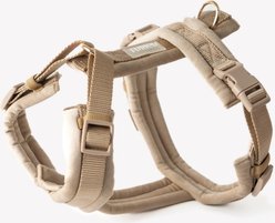 Furlou Velvet Dog Harness, Sand, Small: 15 to 21.5-in chest