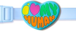 Jiby Dog Crew I Love My Human Jiby Dog Collar Accessory