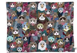 Crochet Kitty Phat Yoga Mat Cat Toy, Assorted, 20 x 15