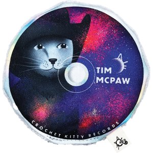 CROCHET KITTY Lady Paw Frisbee with Catnip & Silvervine CD Cat Toy