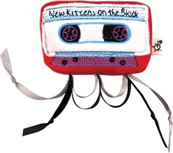 Crochet Kitty Eaten Cassette Tape New Kittens on the Block Cat Toy, Red, 4 x 2.5-in