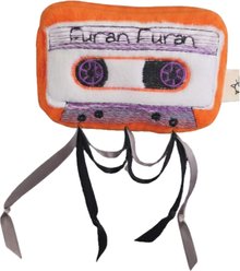 Crochet Kitty Eaten Cassette Tape Furan Cat Toy, Orange, 4 x 2.5-in