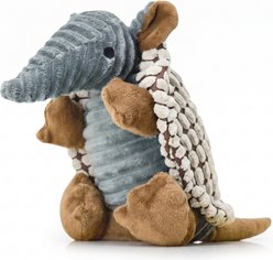 Kseroo Squeaky Armadillo Plush Dog Toy