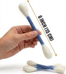 Kseroo Giant Q Tip Shaped Catnip Chew Cat Toys, Blue, 6 count slide 2 of 6