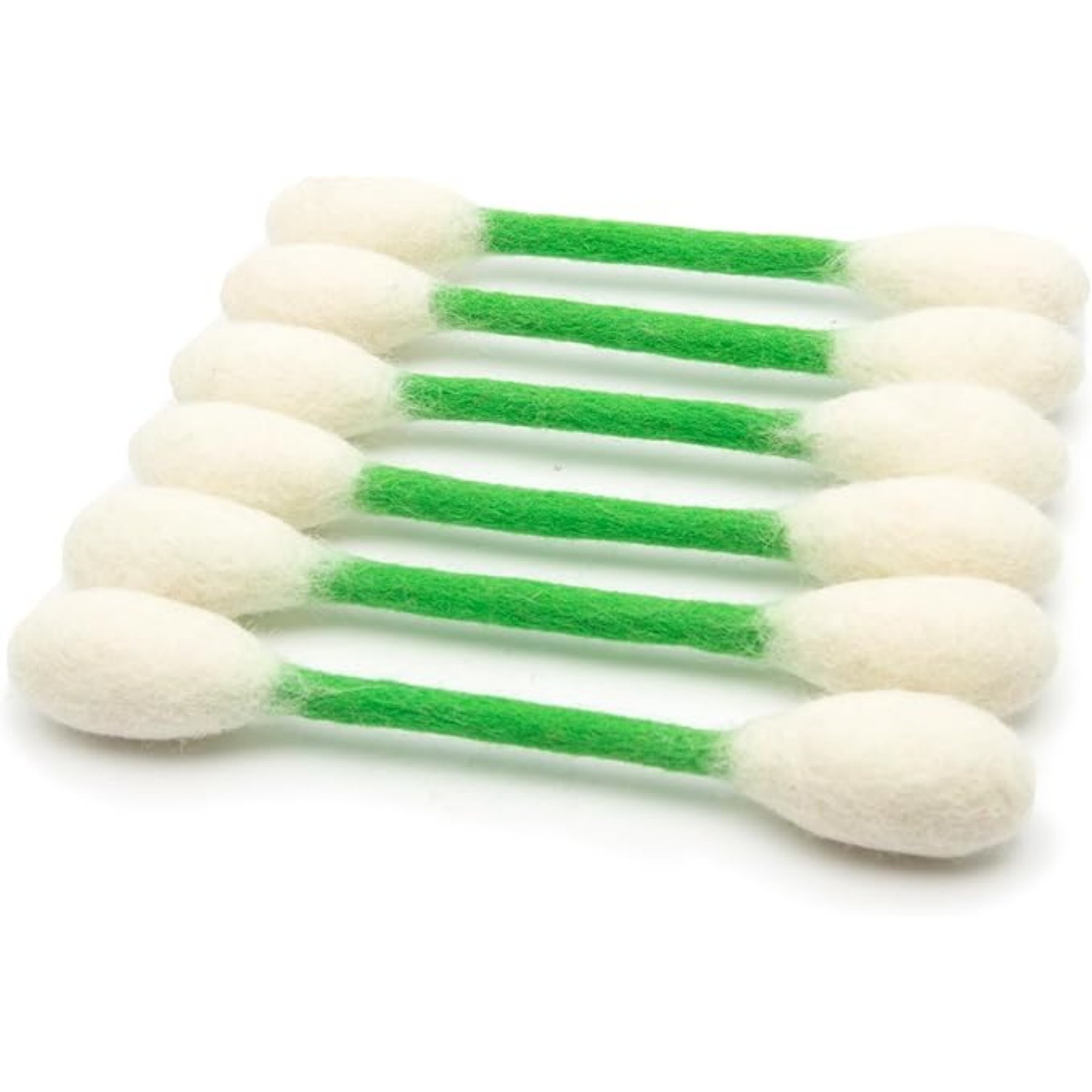 Kseroo Giant Q Tip Shaped Catnip Chew Cat Toys, Green, 6 count