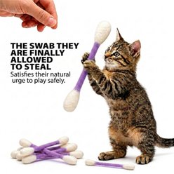 Kseroo Giant Q Tip Shaped Catnip Chew Cat Toys, Purple, 6 count slide 2 of 7