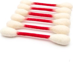 Kseroo Organic Catnip Filled Cat Chew Toys, Red, 6 count