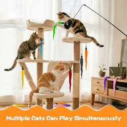 Kseroo Fuzzy Worm Wand Refill Cat Toys, 10 count slide 2 of 8