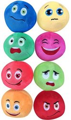 Kseroo Squeaky Plush Fetch Balls Dog Toy, 8 count