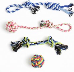 Kseroo Cotton Rope Dental Chew Dog Toy, 4 count