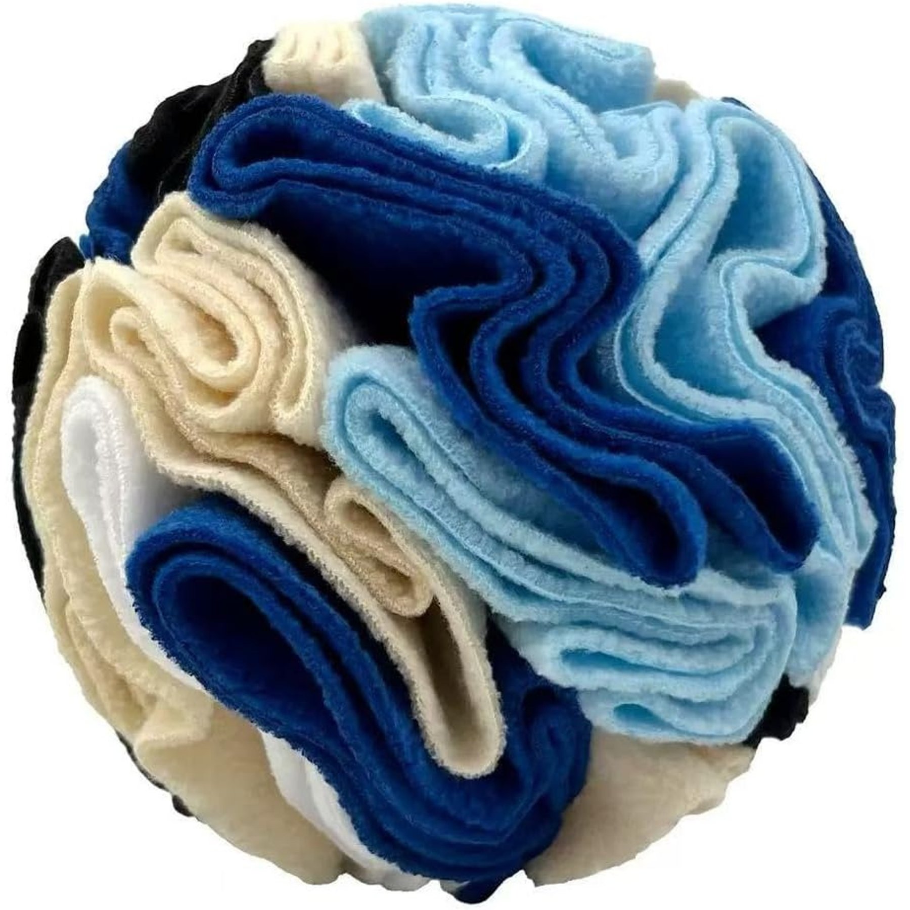 Kseroo Machine Washable Snuffle Ball with Storage Bag Nose Work Enrichment Dog Toy, Black & White