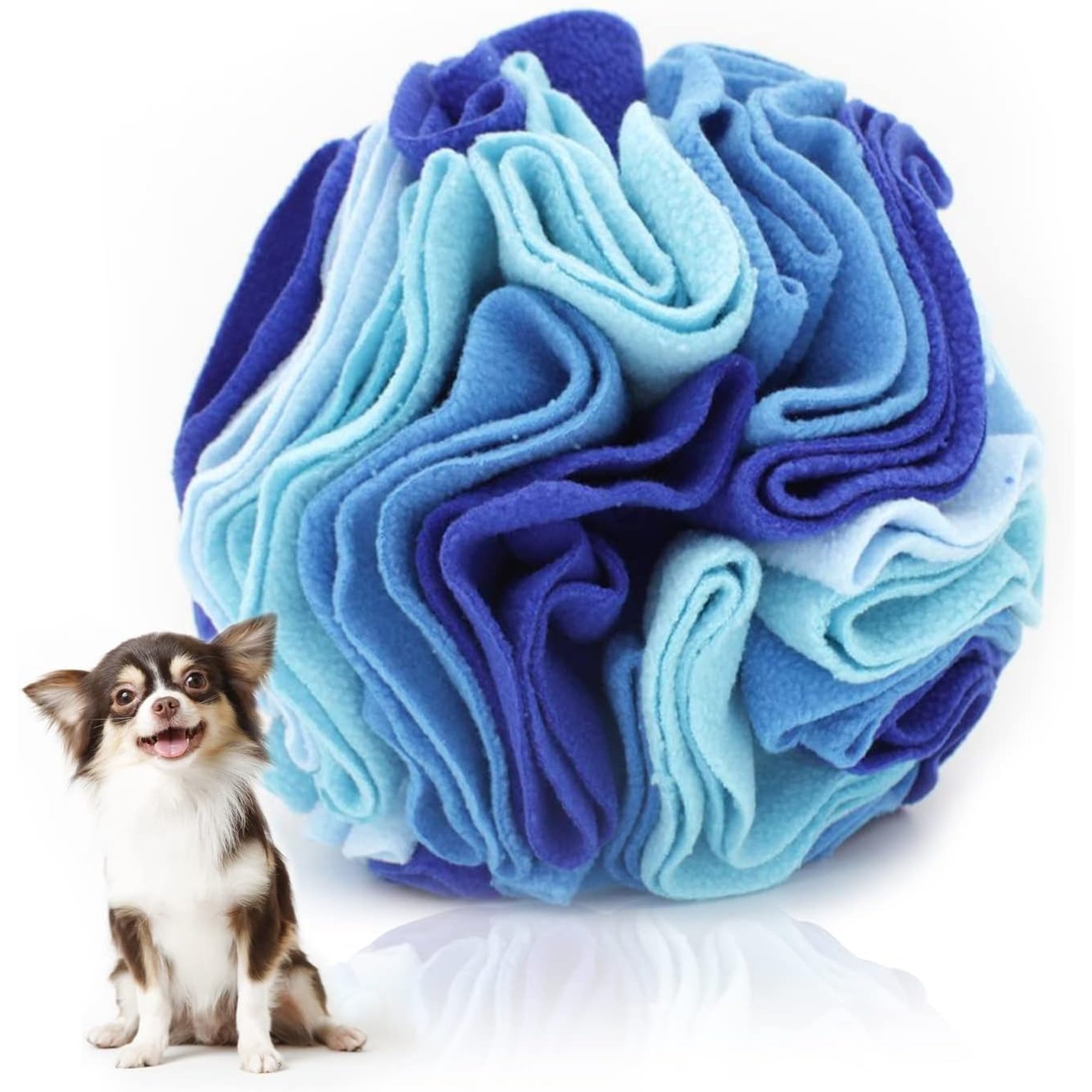 Kseroo Snuffle Ball Enrichment Dog Toy, Blue
