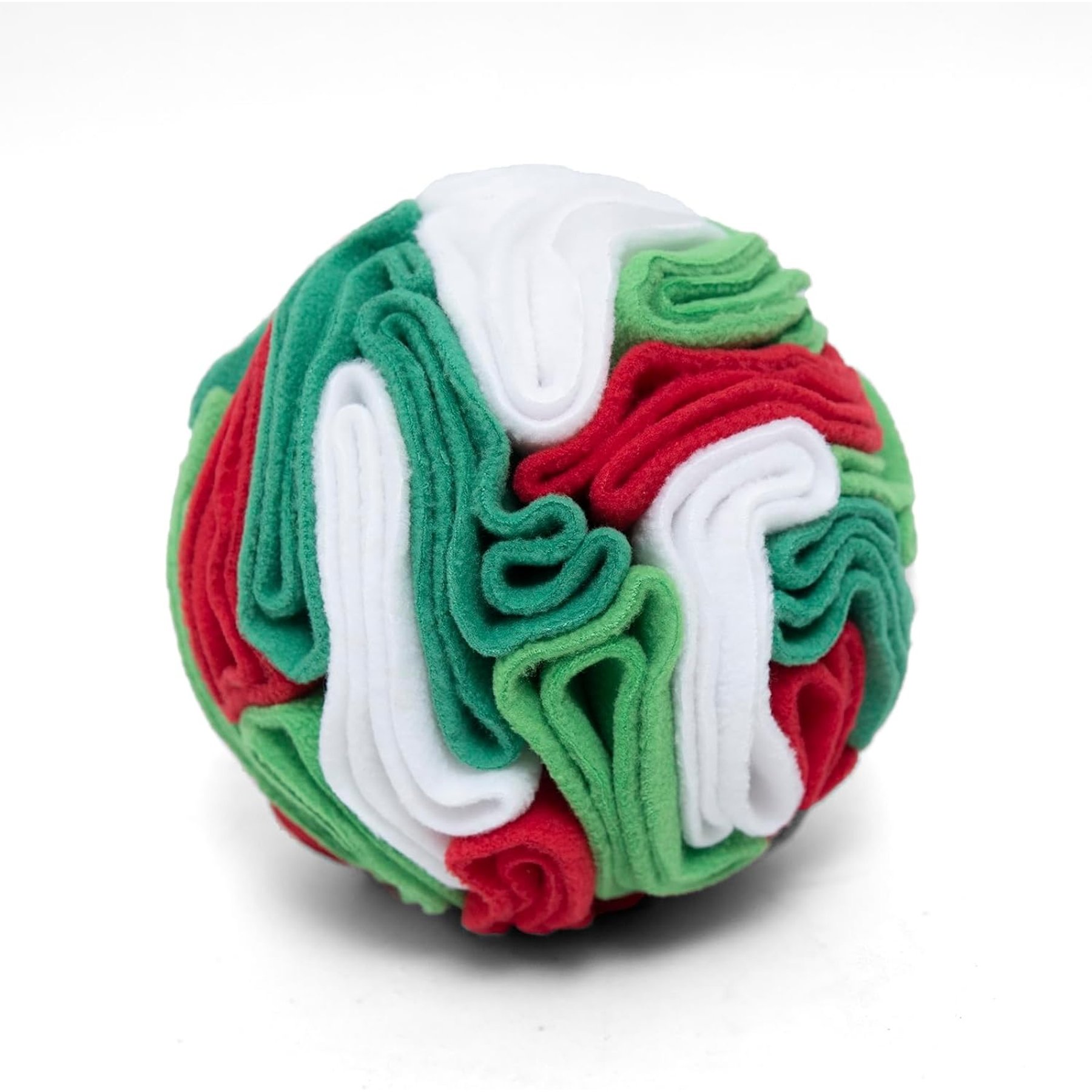 Kseroo Slow Feeder Snuffle Ball Dog Toy, Red & Green