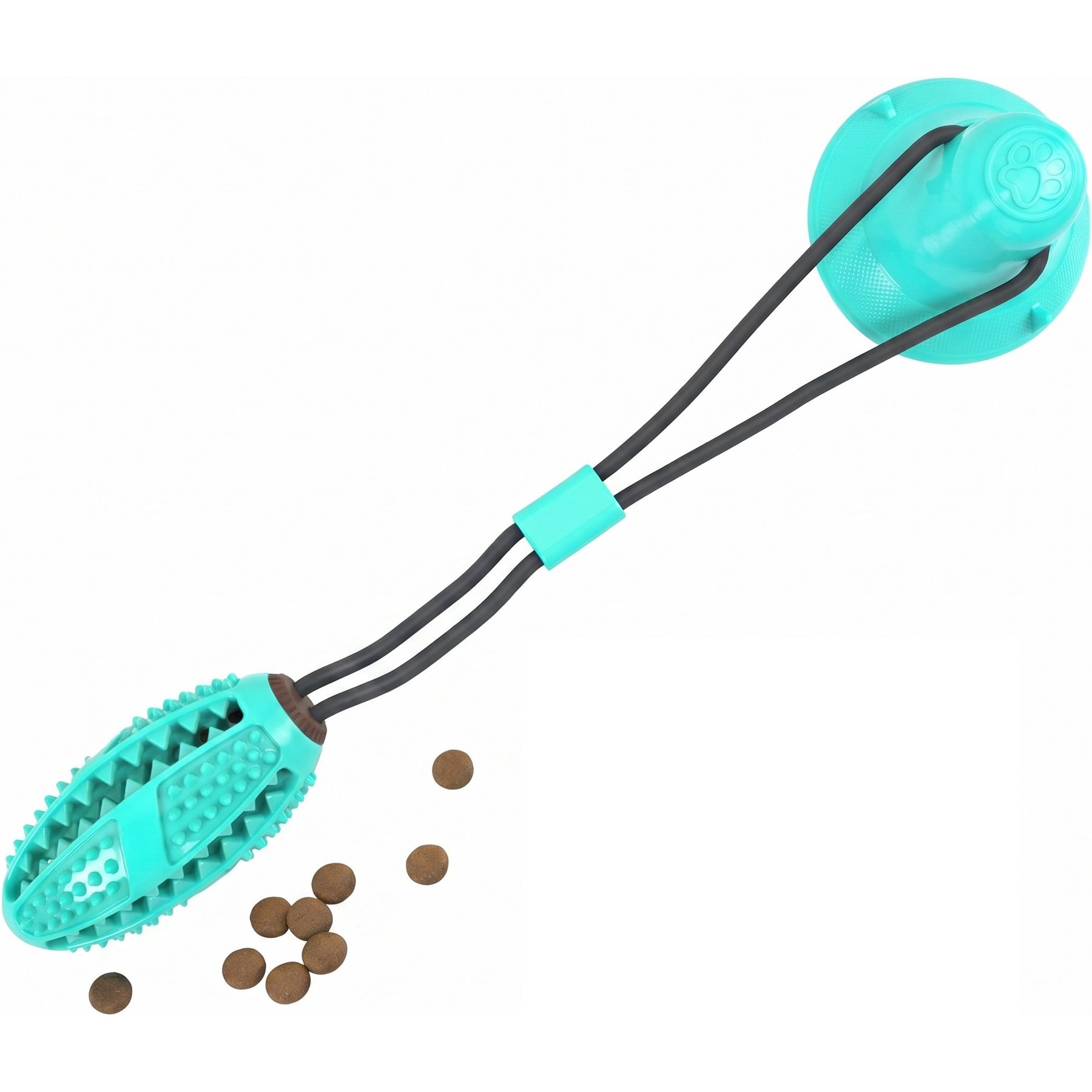 Kseroo Suction Cup Rope & Treat Ball Dog Toy, Blue