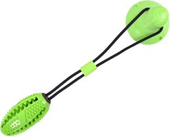 Kseroo Suction Cup Rope & Treat Ball Dog Toy, Green