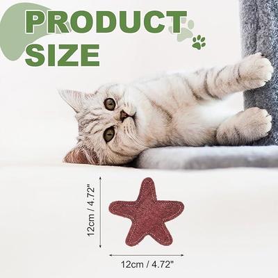 Show full view: Kseroo Natural Loofah 'Starfish' Cosmic Shape for Play Training Teasers-Wands Cat Toy, Red slide 2 of 5