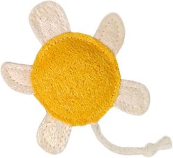 Kseroo Natural Loofah Turtle Eco-Friendly Chew & Batting Training Teasers-Wands Cat Toy, Yellow