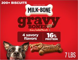 Milk-Bone GravyBones Gravy Coated Biscuit Small Dog Treats, 7-lb box