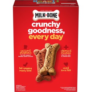 Milk-Bone Flavor Snacks Flavored Crunchy Large Dog Treats, 60-oz box