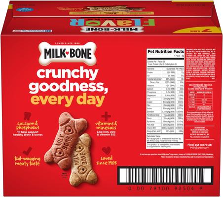 Show full view: Milk-Bone Flavor Snacks Biscuit Crunchy Small Dog Treats, 7-lb box slide 9 of 11
