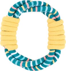 ZippyPaws Razzle Rope Ring Squeaky Rope Tug Dog Toy slide 2 of 5
