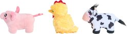 ZippyPaws Miniz Barnyard Friends Squeaky Variety Pack Dog Toy, 3 count slide 2 of 4