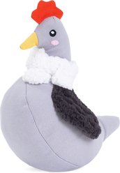 ZippyPaws ecoZippy Cotton Cuddler Chicken Squeaky Plush Dog Toy