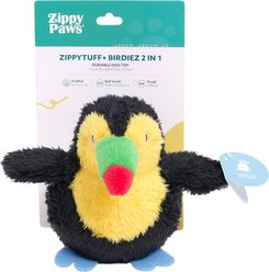 ZippyPaws ZippyTuff+ 2-in-1 Birdiez Toucan Tough Chew Dog Toy slide 2 of 6