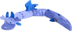 ZippyPaws Zippy Dragonz Squeaky Plush Dog Toy, Blue, Blue