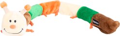 ZippyPaws Zippy Caterpillar Forest Colors Squeaky Plush Dog Toy