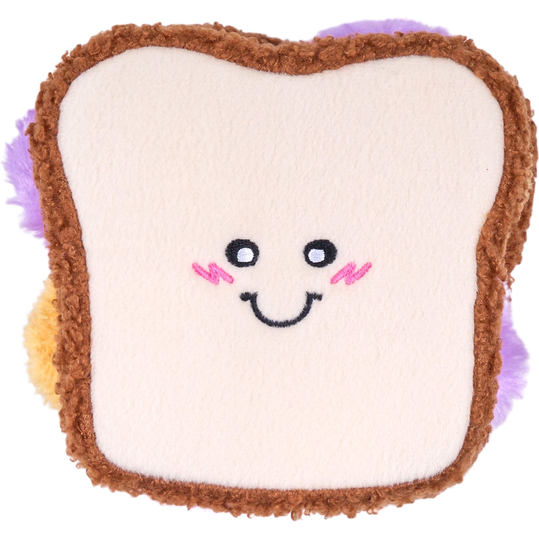 ZippyPaws Snufflerz PB&J Sandwich Training Plush Dog Toy
