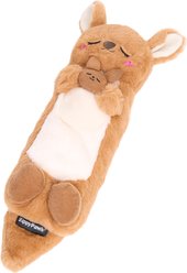 ZippyPaws Snooziez with Shhhqueaker Kangaroo Plush Dog Toy slide 2 of 5
