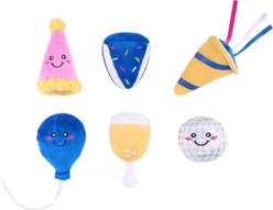 ZippyPaws Miniz Party Squeaky Variety Pack Dog Toy, 6 count