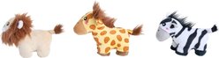 ZippyPaws Miniz Jungle Safari Squeaky Variety Pack Dog Toy, 3 count slide 2 of 4