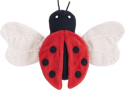 ZippyPaws ecoZippy Corduroy Critter Ladybug Squeaky Plush Dog Toy