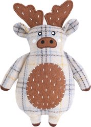ZippyPaws ecoZippy Cotton Cuddler Moose Squeaky Plush Dog Toy