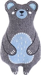 ZippyPaws ecoZippy Cotton Cuddler Bear Squeaky Plush Dog Toy