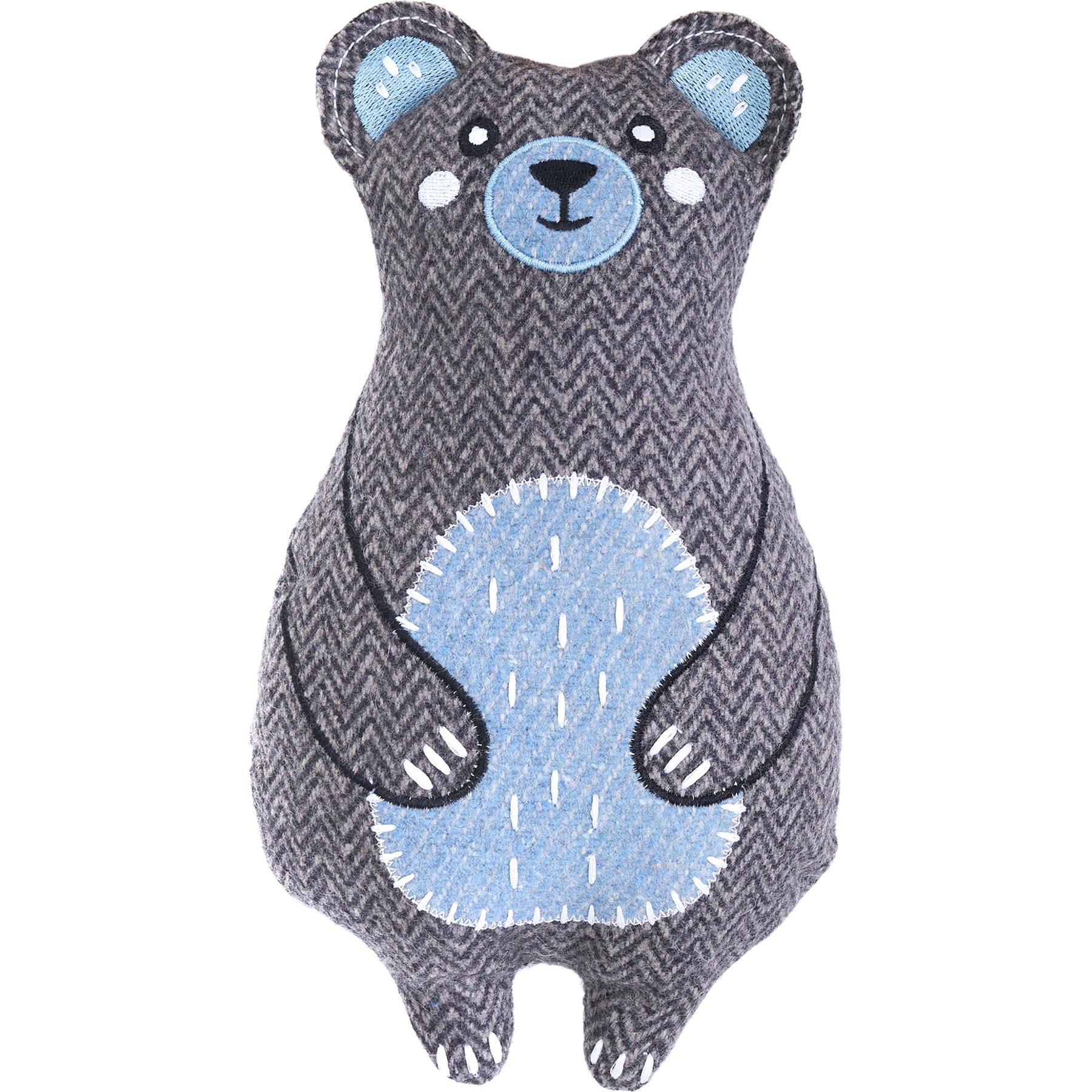 ZippyPaws ecoZippy Cotton Cuddler Bear Squeaky Plush Dog Toy