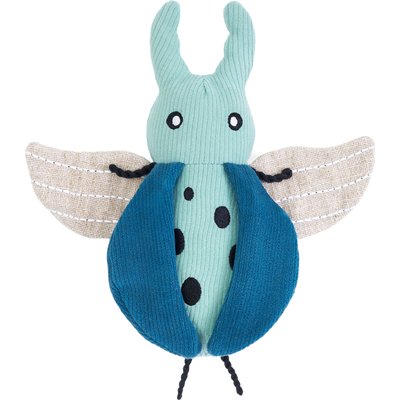 ZippyPaws ZippyPaws ecoZippy Corduroy Critter Beetle Squeaky Plush Dog Toy