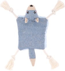 ZippyPaws ecoZippy Knotty Crawler Wolf Squeaky Plush Dog Toy